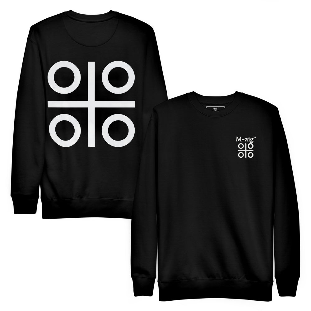 Black Vibe Circle Sweatshirt