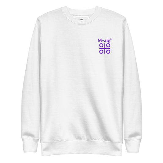 White Main Sweatshirt - Purple