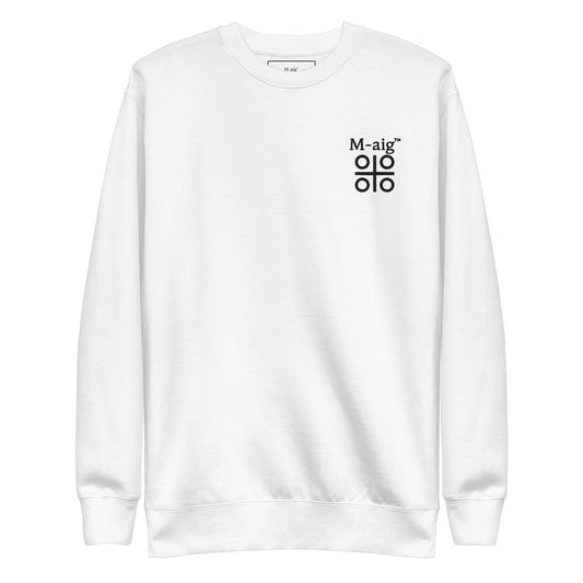 White Main Sweatshirt - Black